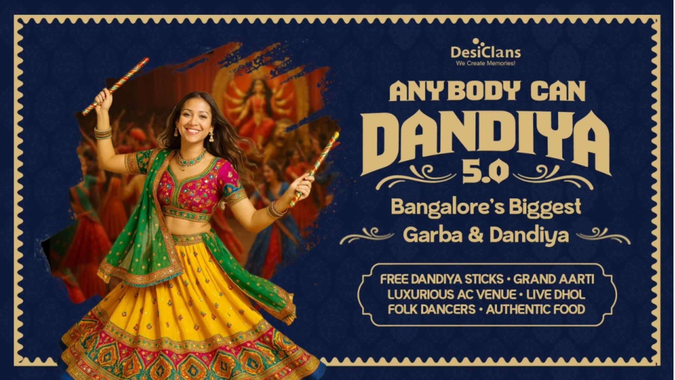Anybody can Dandiya
