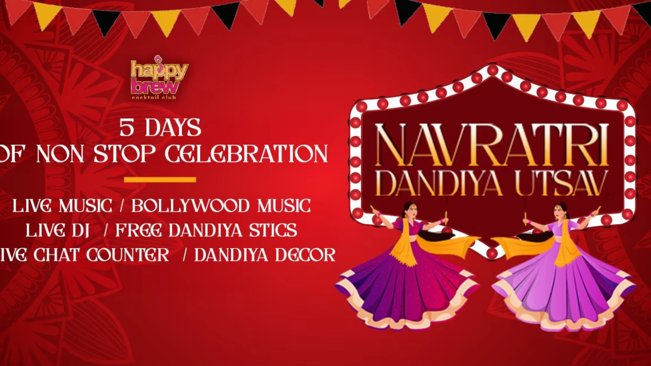 Navratri Dandiya nights happy brew